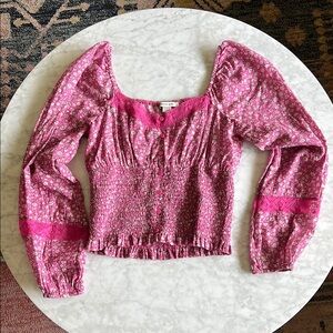 AE Floral Pink Women's Top